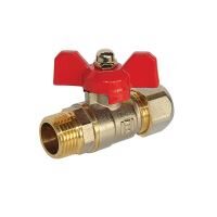 Robinet fluture pentru pexal 16x1/2" FE EVERLINE RB-D1612M