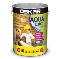 Lac pentru lemn Oskar Aqua Lac, pe baza de apa incolor 5L
