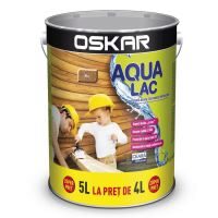 Lac pentru lemn Oskar Aqua Lac, pe baza de apa nuc 5L