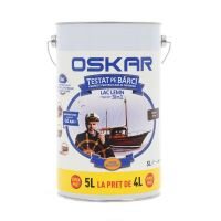 Lac pentru lemn Oskar Yacht 3 in 1, pentru exterior, mahon inchis 5L