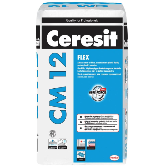 Adeziv flexibil pentru placari ceramice, Ceresit CM 12, 25 kg