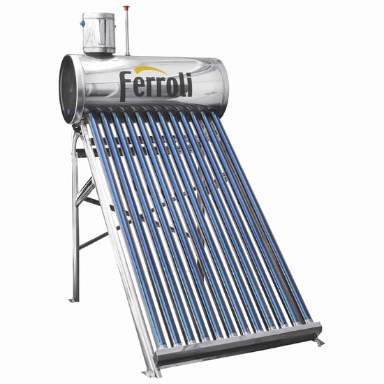 Panou solar Ferroli EcoSole 15 FRL-TF15, cu boiler 150 L, pentru incalzire apa, nepresurizat