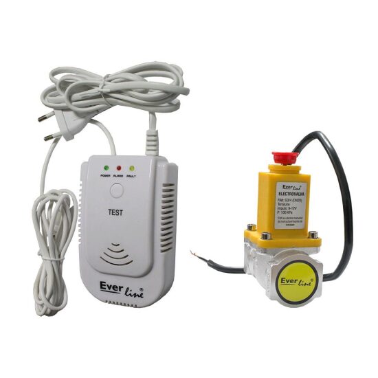 Set detector gaz cu electrovalva 3/4" EVERLINE ELG-QDG/E34