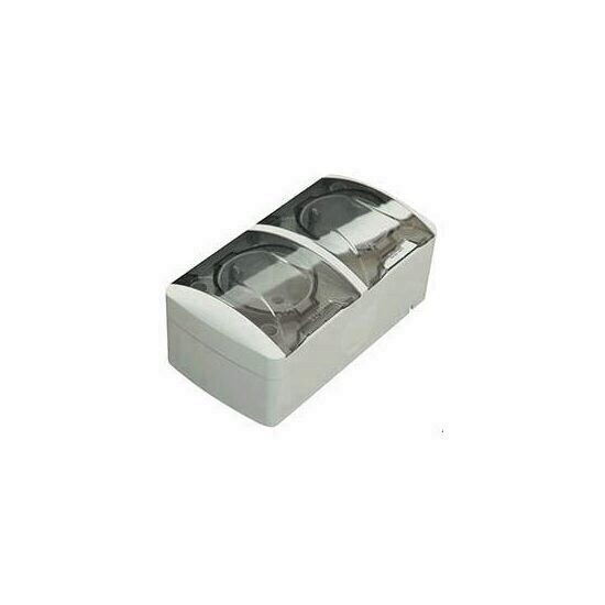 Priza dubla C.P. cu capac  P.T. IP54 Eva EL-BI EL0012808