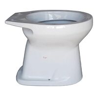 Vas WC uscat pentru curte, din ceramică, montaj pe pardoseală, alb, lățime 35,5 cm, 11,5 kg
