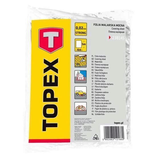Folie protectie 4x5M TOPEX