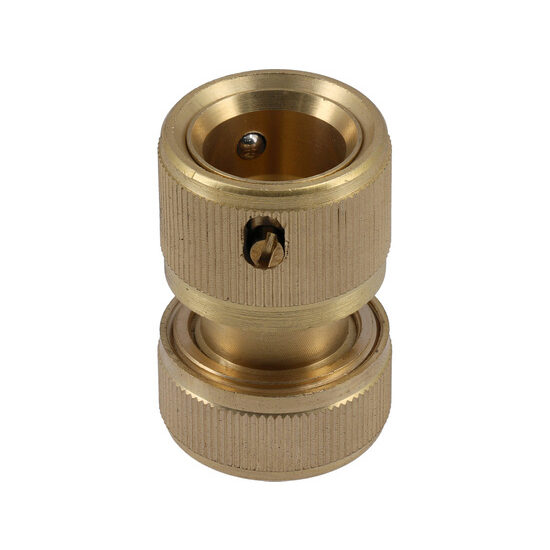 Conector furtun cu stop din bronz 1/2" - 89101