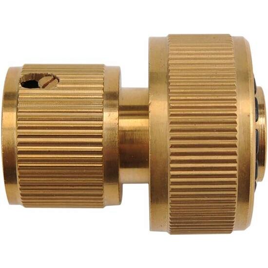 Conector furtun cu stop din bronz 3/4" - 89103