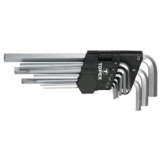 Set chei imbus lungi 9 piese 1.5-10 mm TOPEX 35D956