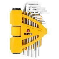 Set chei hexagonale 13 piese 1.5-10 mm TOPEX 35D970