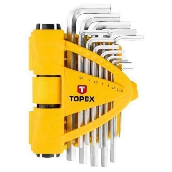 Set chei hexagonale 13 piese 1.5-10 mm TOPEX 35D970