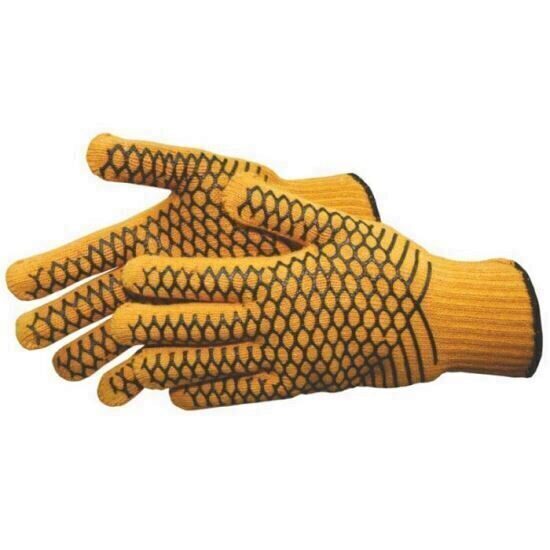 Manusi tricotate, plasa PVC, negre LUMYTOOLS LT74125