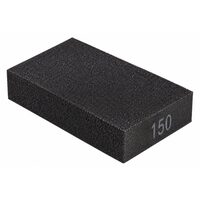Burete abraziv pentru slefuire, 100 x 70 x 25 mm, gr. 150, negru MX07914