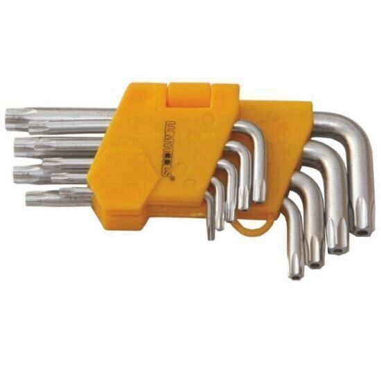 Set 9 chei imbus stea, scurte, T10-T50, Cr-V LUMYTOOLS LT56480