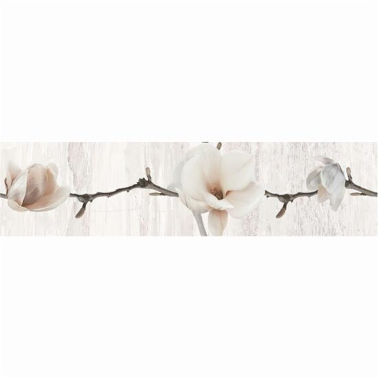 Piesa decorativa 2663 PASTEL MAGNOLIA LIGHT GREY 6x25 cm