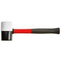 Ciocan cauciuc alb-negru maner fibra sticla 450 gr Top Tools 02A915