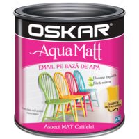 Email mat pe bază de apă OSKAR Aqua, galben pret-a-porter 0,6 L