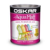 Vopsea pe baza de apa Oskar Aqua Matt, pentru interior exterior, galben pret-a-porter 2.5L