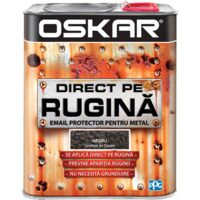 Email anticoroziv OSKAR Direct pe Rugină, negru lovit ciocan 2,5 L