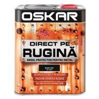 Vopsea Oskar Direct pe Rugina Email negru mat pentru fier forjat 2.5L