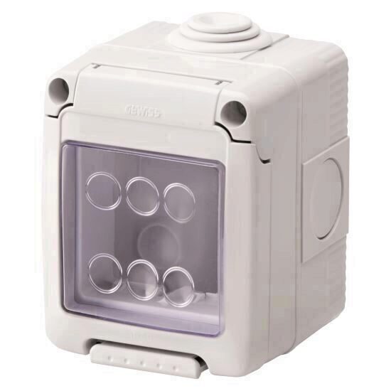 Doza aparat aparenta 2 module IP55 GEWISS GW27042