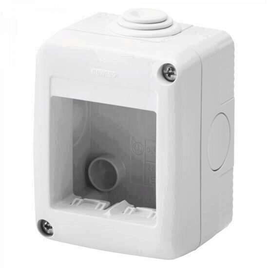 Doza aparat aparenta 2 module IP40 GEWISS GW27002