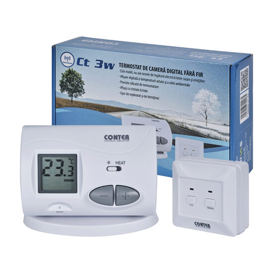 Termostat electronic CT3 w (cod: 90822)