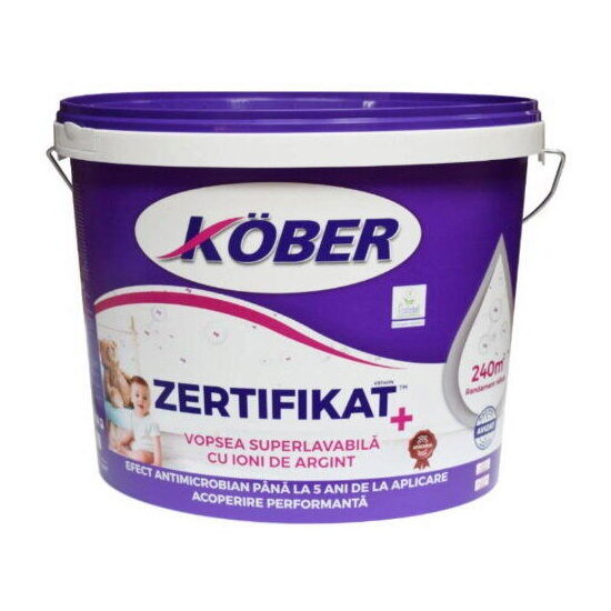 Pachet vopsea lavabilă Zertifikat, 15 L + amorsă 3 L sau vopsea lavabilă 3 L