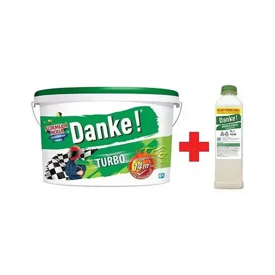 Vopsea lavabilă de interior Danke, alb peretii respira 8,5 L+ amorsa 2 L