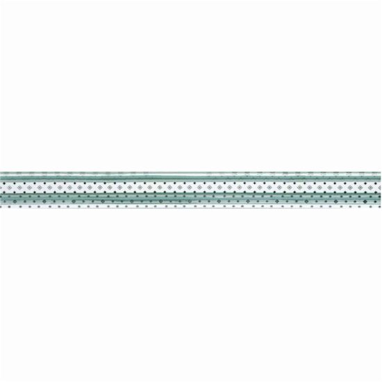 Piesa decorativa 2649 IZOLA STRIPE GREEN 5x50 cm