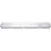 Corp de iluminat etanș Novelite NV-4201.42218, pentru 2 tuburi fluorescente T8 × 18 W, balast electronic, IP65, cod EL0044308