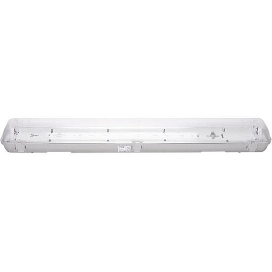 Corp de iluminat etanș Novelite NV-4201.42218, pentru 2 tuburi fluorescente T8 × 18 W, balast electronic, IP65, cod EL0044308