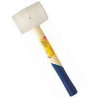 Ciocan din cauciuc alb 455 g, 55 mm, maner lemn LUMYTOOLS LT33930