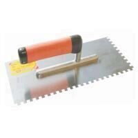 Gletiera crestata inox maner cauciuc 270x130 mm LUMYTOOLS LT06738