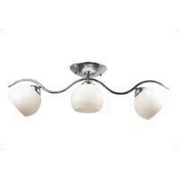 Lustra Carmen crom si alb 60W 3xE27 ERSTE EL0023845