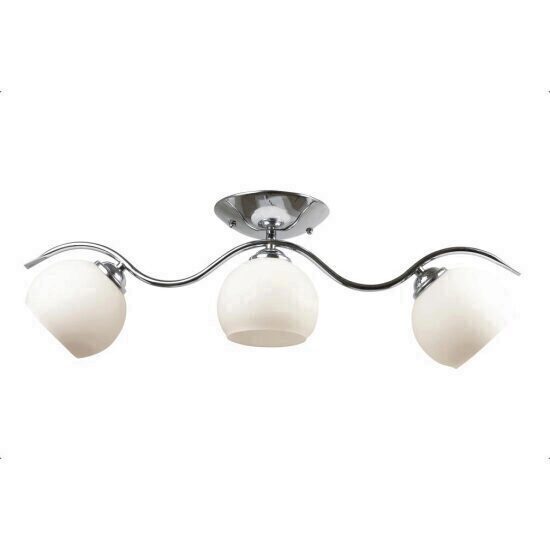 Lustra Carmen crom si alb 60W 3xE27 ERSTE EL0023845