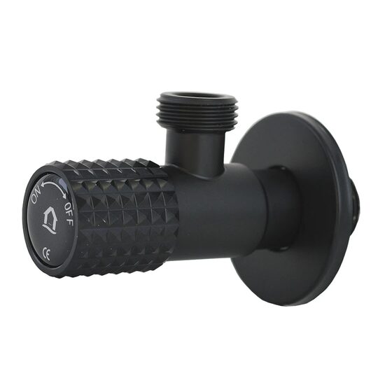 Robinet coltar inox Negru Mat 1/2x1/2 IEL-CE12N