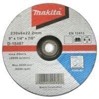 Disc slefuire metal 230x22.2x6 mm D-18487