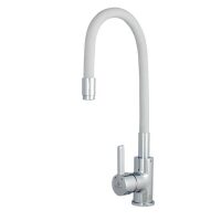 Baterie bucatarie pipa flexibila ALB ERMETIQ ER-A208A