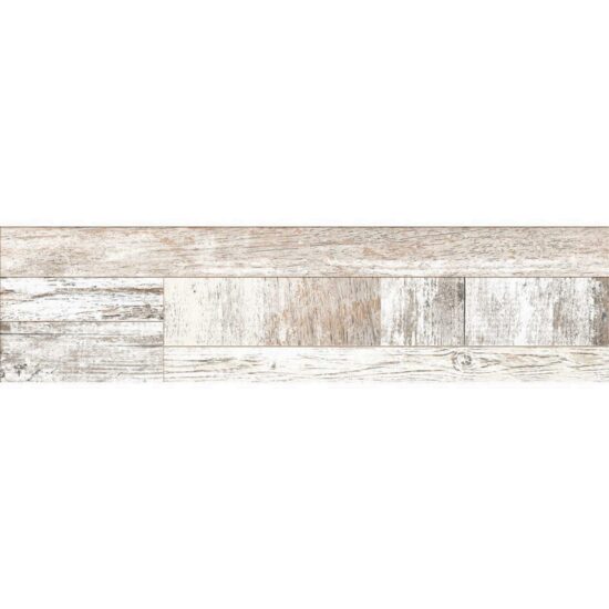 Gresie portelanata alba OXFORD 9228 model lemn tip parchet 15,5x60,5 cm