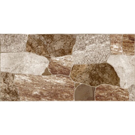 Gresie portelanata maro YUCATAN 8791 model piatra 30x60 cm