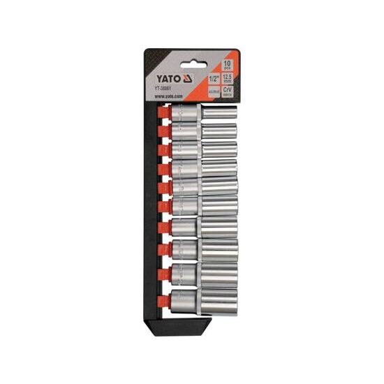 Set tubulare 10buc 1/2'' cr-v YT-38861