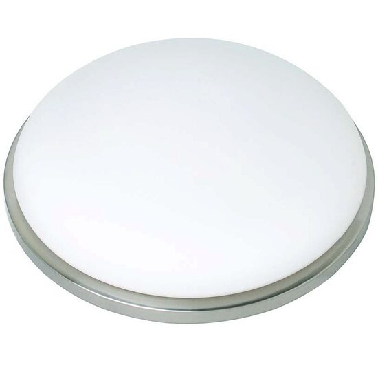 Plafoniera Hl636S, E27, Crom + Sticla, 230 mm, 60W Max, Alb, cod HL636S