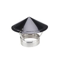 Capac terminal pentru coș de fum, coș de fum INOX D140 mm, cod 650976