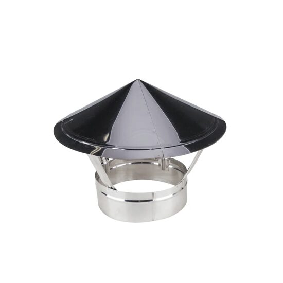 Capac terminal pentru coș de fum, coș de fum INOX D140 mm, cod 650976