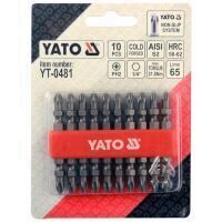 Trusa biti 10 buc 1/4" Ph2x65 mm Yato Yt-0481