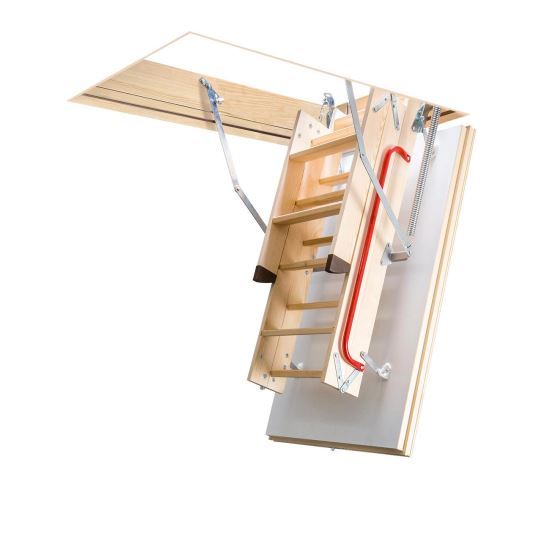 Scara modulara din lemn pentru acces pod/mansarda Fakro LTK Energy, 60x120x280 cm