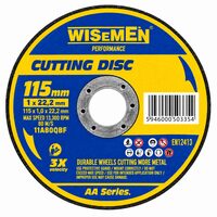 Disc abraziv de taiere pentru polizor unghiular, 115 x 1 x 22,2 mm, 11A80QBF