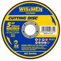 Disc abraziv de taiere pentru polizor unghiular, 125 x 1 x 22,2 mm, 11A80QBF