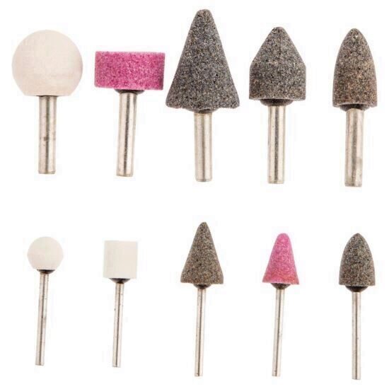 Set 10 pietre mini-polizor 1/4" 6 mm Top Tools 60H006